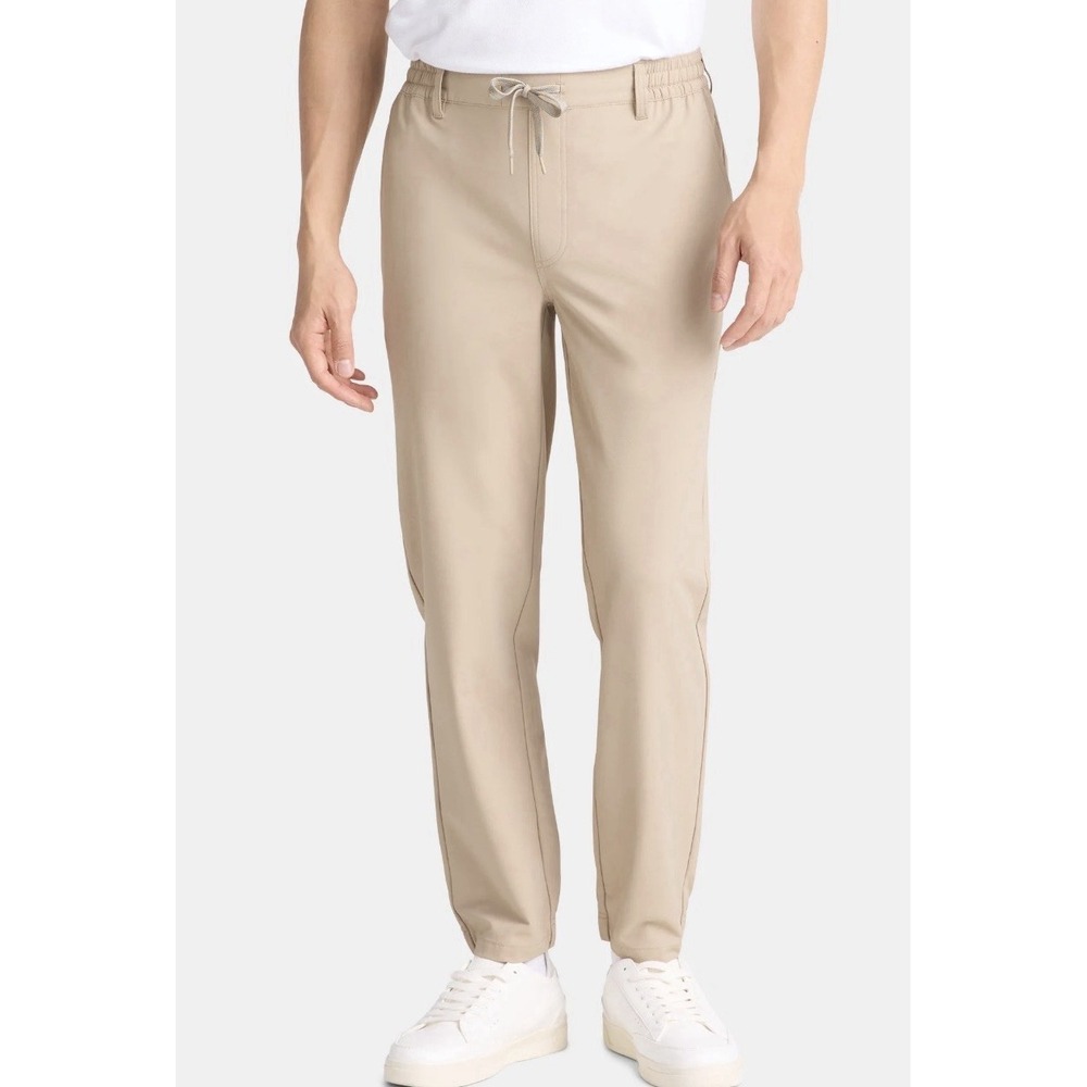Birdie Bound Men's Pull on Golf Jogger Pant,‎ Size Small-Khaki-NWT